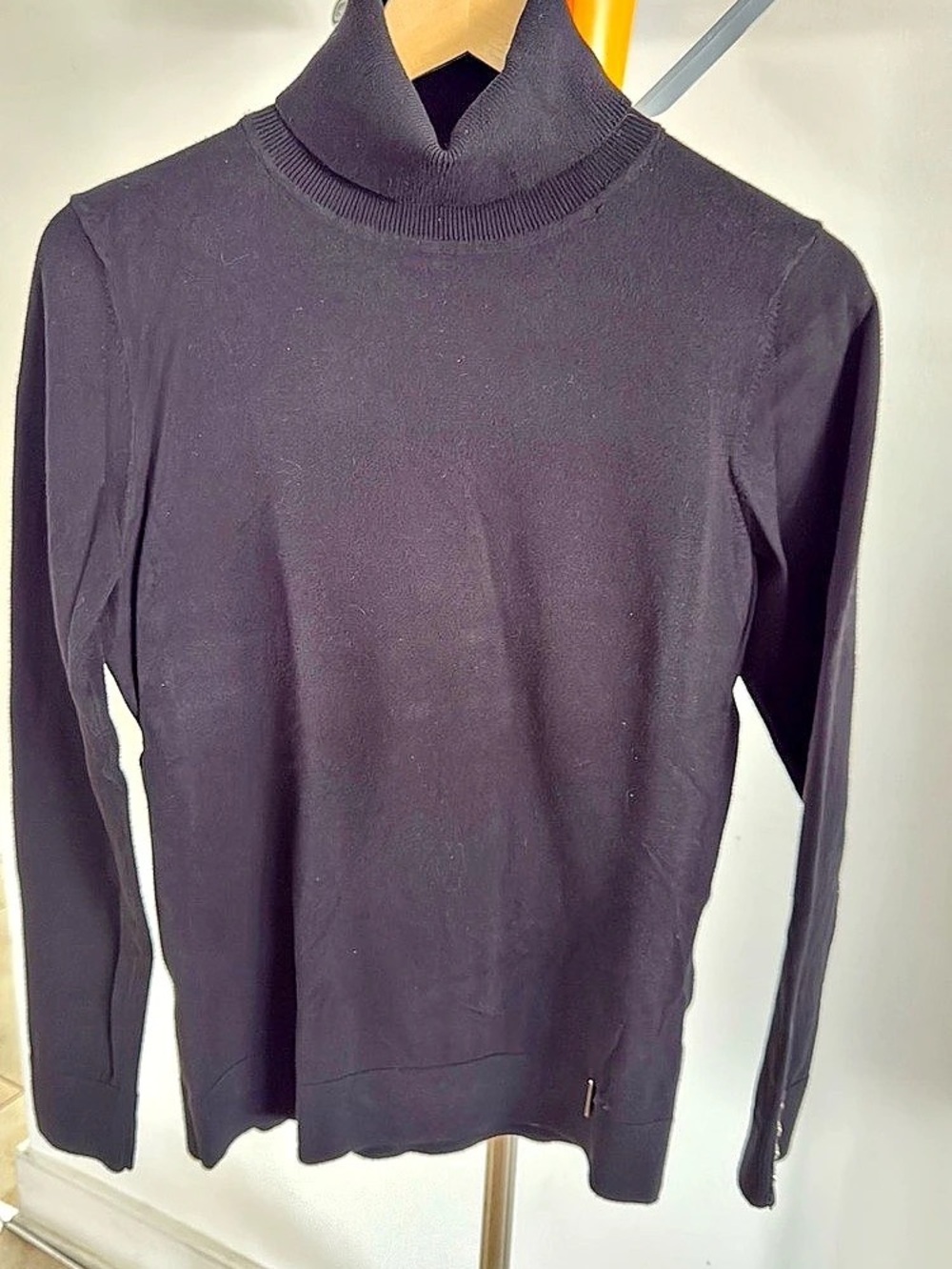 Armani Exchange Black Turtleneck Sweater